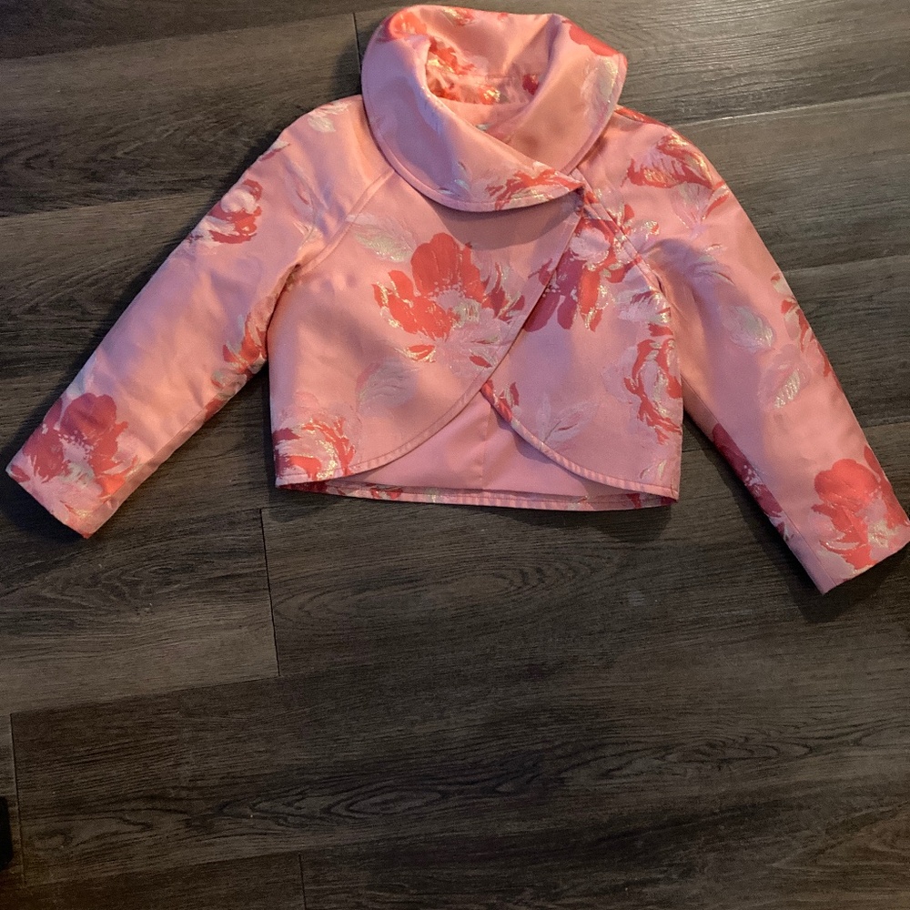 Pink evening luxurious jacket